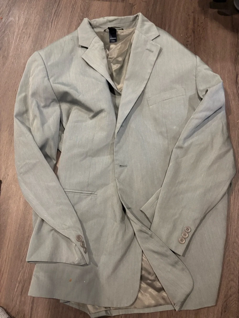 Men's Light Gray Single-Breasted Sport Coat - Classic Notch Lapel